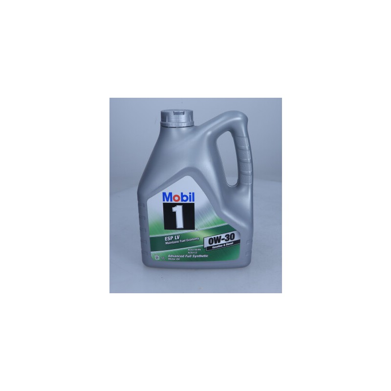 Olej silnikowy Mobil 1 (4L) SAE 0W30  API SL  SN  ACEA A5  B5  C2  BMW LL-12 FE  FORD WSS-M2C920-A  MB 229.61  VOLVO 95200377