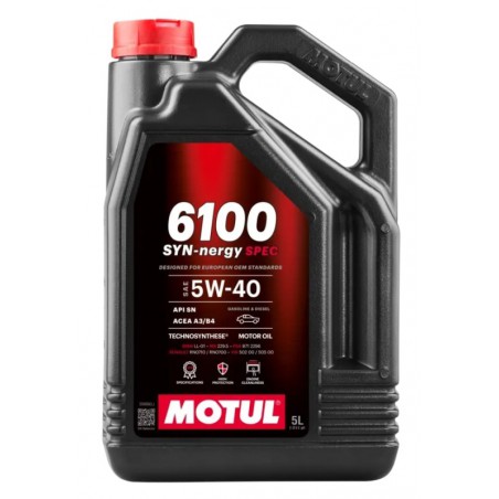 OLEJ SILNIKOWY 5W40   5L MOTUL 6100 SYNN ERGY SPEC