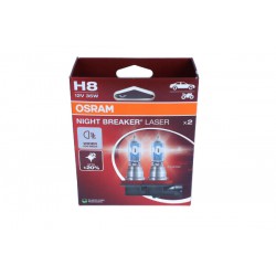 ŻARÓWKA NIGHT BREAKER LASER H8 12V/35W PGJ19-1 +150% 2SZT. (EKO)