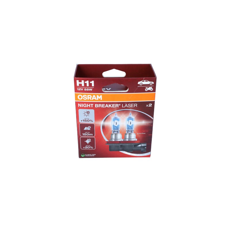 ŻARÓWKA 12V H11 55W PGJ19-2 /NIGHT BREAK ER LASER/ /KPL.2SZT./ ECO