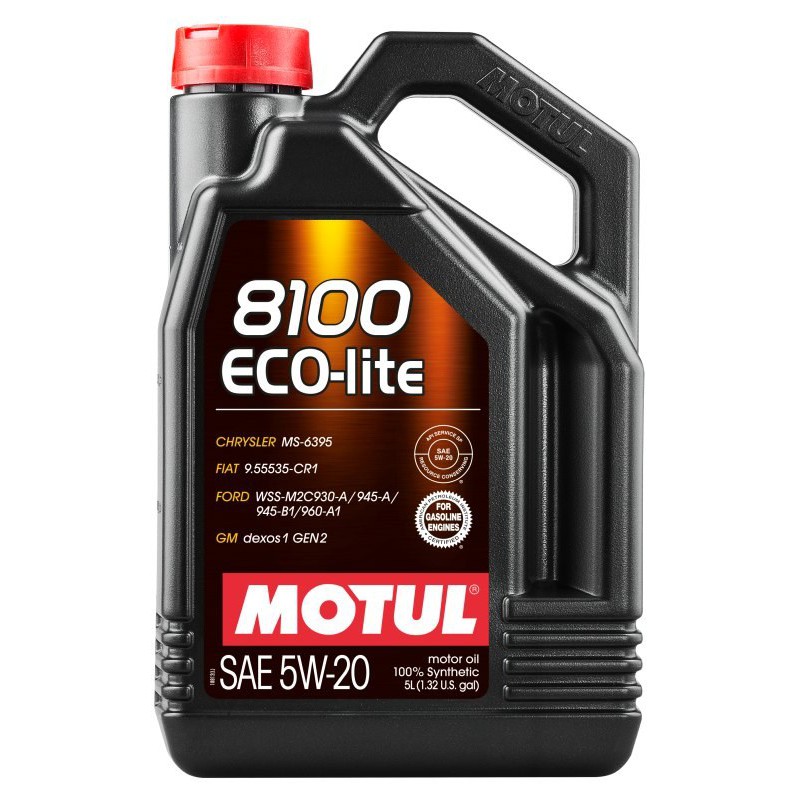 OLEJ MOTUL 5W20 5L 8100 ECO LITE GF5 / DEX1 GEN2 / MS-6395 / WSS M2C 945A