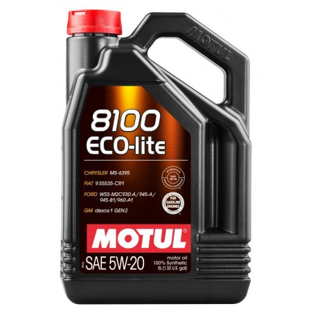 OLEJ MOTUL 5W20 5L 8100 ECO LITE GF5 / DEX1 GEN2 / MS-6395 / WSS M2C 945A