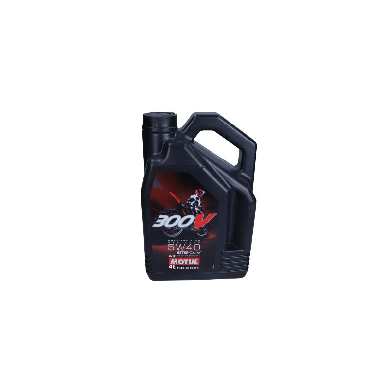 OLEJ MOTUL 5W40 4L 300V FACTORY LINE OFF ROAD / ESTER CORE / MOTOCYKLE