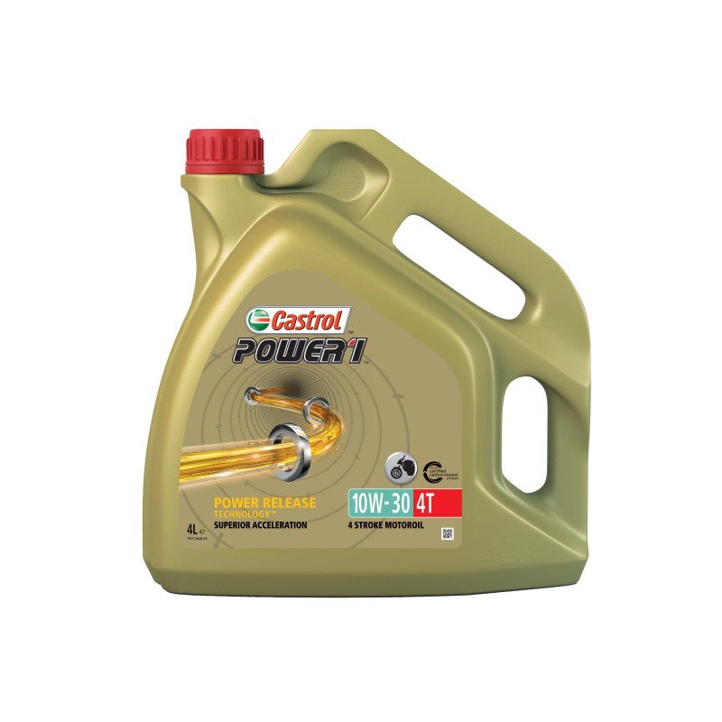 Olej do silników 4T 4T CASTROL Power 1 Racing SAE 10W30 4l SN JASO MA-2 Syntetyczny