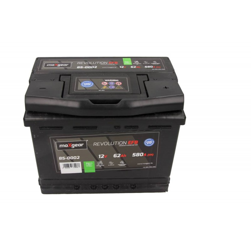 AKUMULATOR 12V 62AH/580A L- 242X175X190 EFB DO POJAZDÓW Z START/STOP