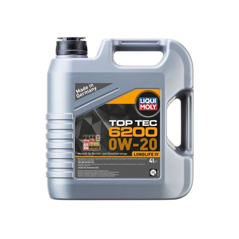 OLEJ LIQUI MOLY 0W20 4L TOP TEC 6200 / 508.00 509.00
