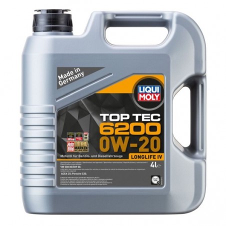 OLEJ LIQUI MOLY 0W20 4L TOP TEC 6200 / 508.00 509.00