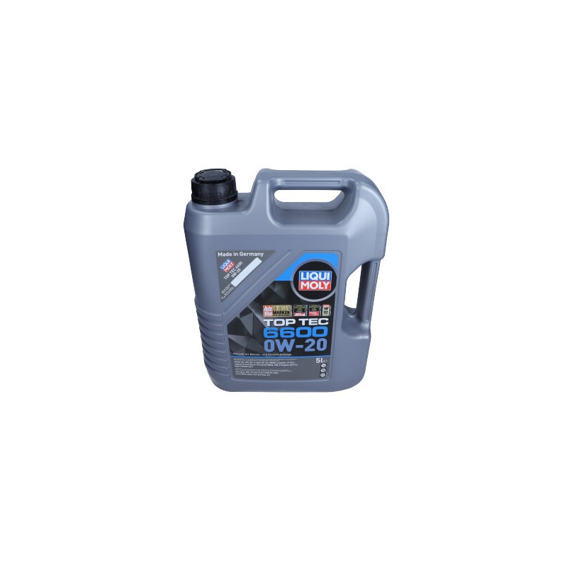 OLEJ LIQUI MOLY 0W20 5L TOP TEC 6600 SP / C5 / GF-6A / LL-17 FE+ / STJLR.03.5006 / MB229.71 / OV0401547