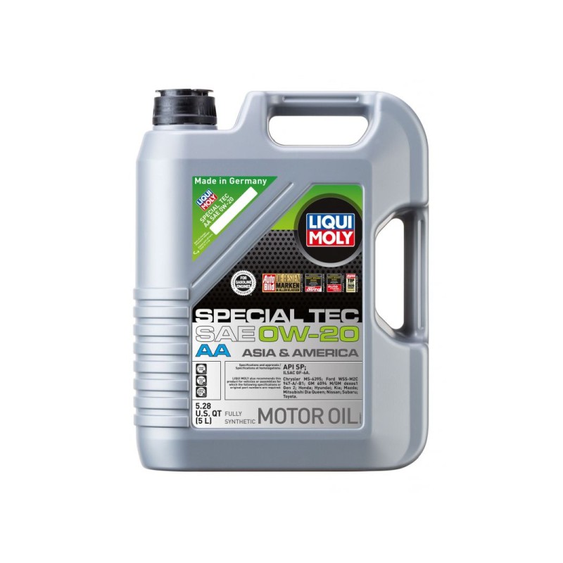 OLEJ LIQUI MOLY 0W20 5L SPECIAL TEC AA SN GF-5 / MS-6395 / WSS M2C 946-A / GM 6094 M