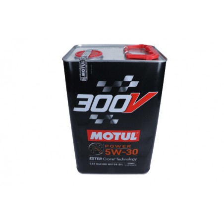 Olej silnikowy MOTUL 300V POWER SAE 5W30   5 l   do doładowanych lub wolnossących 4-suwowych silników benzynowych i wysokopręż