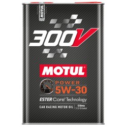 Olej silnikowy MOTUL 300V POWER SAE 5W30   5 l   do doładowanych lub wolnossących 4-suwowych silników benzynowych i wysokopręż