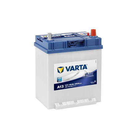 Akumulator VARTA 12V 40Ah/330A BLUE DYNAMIC (P+ 3) 187x140x227 B01 - stopka o wysokości 10,5 mm (rozruchowy)