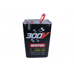 Olej silnikowy MOTUL 300V COMP SAE 5W40   5 l   do doładowanych lub wolnossących 4-suwowych silników benzynowych i wysokoprężnyc