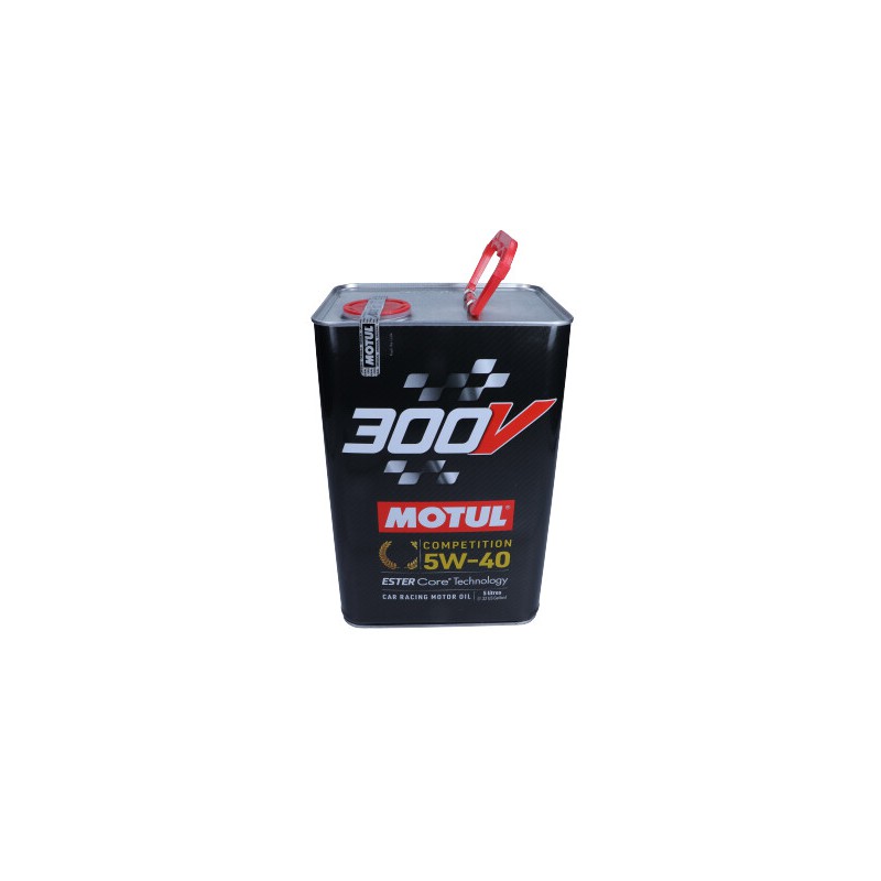 Olej silnikowy MOTUL 300V COMP SAE 5W40   5 l   do doładowanych lub wolnossących 4-suwowych silników benzynowych i wysokoprężnyc