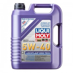 Olej silnikowy Leichtlauf High Tech (5L) SAE 5W40  API CF  SM  ACEA A3  B4  BMW LL-01  FIAT 9.55535-H2  FIAT 9.55535-M2  MB 22