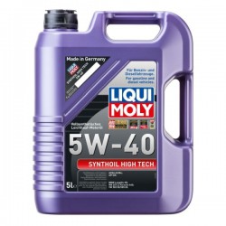 Olej silnikowy Synthoil High Tech (5L) SAE 5W40  API CF  SM  ACEA A3  B3  B4  BMW LL-98  MB 229.1  VW 502.00  VW 505.00