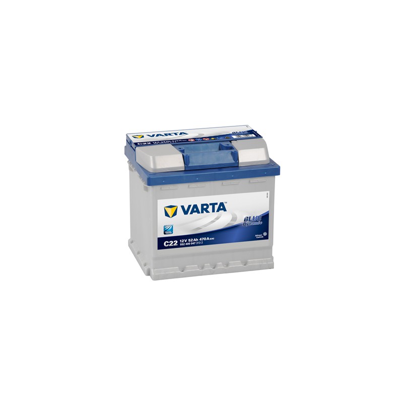 Akumulator VARTA 12V 52Ah/470A BLUE DYNAMIC (P+ 1) 207x175x190 B13 - stopka o wysokości 10,5 mm (rozruchowy)