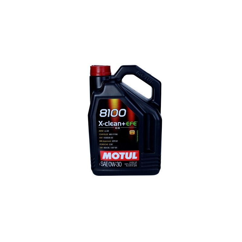 OLEJ SILNIKOWY 0W30   5L MOTUL 8100 X-CL EAN+ EFE