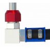 ŁĄCZNIK PRZEWÓD ALUMINIOWY Z PRZEWODEM GUMOWYM 90 STOPNI 5/8 (15,9MM)- 11