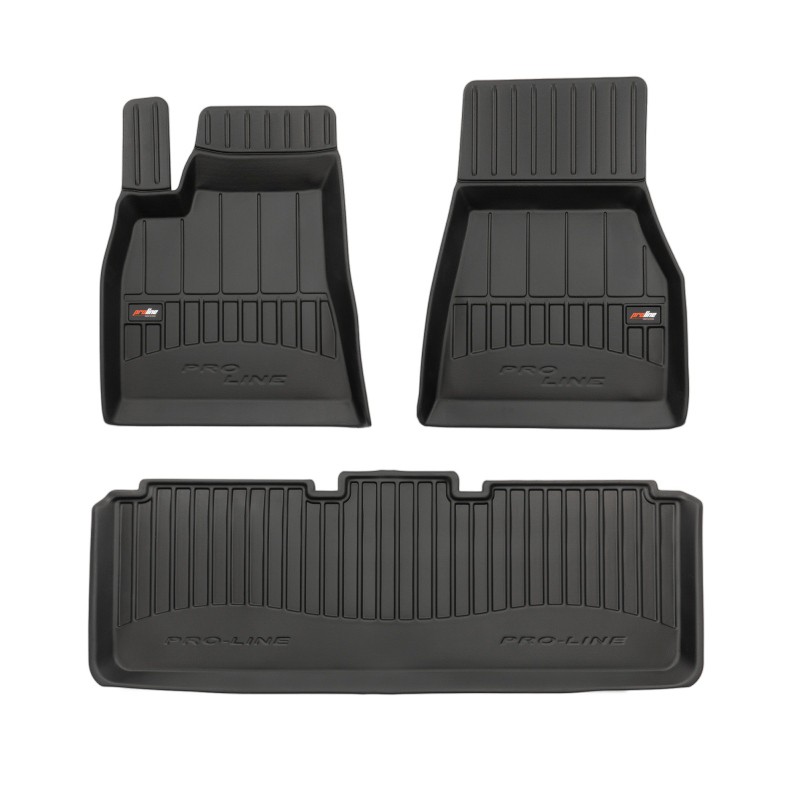 DYWANIKI GUMOWE KORYTKOWE F 3D TESLA S 2012-