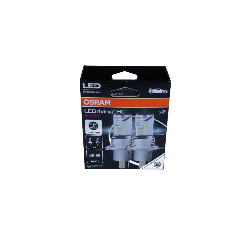 ŻARÓWKA LED 12V H4/H19 16,5W /LEDRIVING EASY/ /KPL.2SZT./ !!!UWAGA PRODUKT NIE POSIADA HOMOLOGACJI E