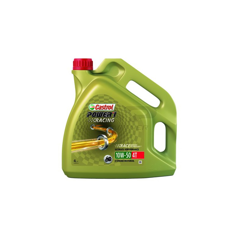Olej do silników 4T 4T CASTROL Power 1 Racing SAE 10W50 4l SN JASO MA-2 Syntetyczny