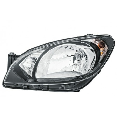 Reflektor L (halogen, H4/PY21W/W21, elektryczny, z silnikiem, kolor wkładu: czarny) pasuje do: SKODA CITIGO, E-CITIGO