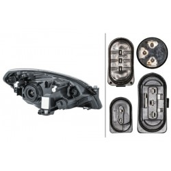 Reflektor L (halogen, H4/PY21W/W21, elektryczny, z silnikiem, kolor wkładu: czarny) pasuje do: SKODA CITIGO, E-CITIGO