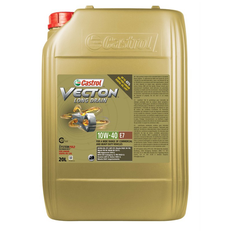 OLEJ CASTROL 5W30 20L VECTON FUEL SAVER E7 / 228.5 / M 3277 / VDS-3 / RLD-2 / SAMOCHODY CIĘŻAROWE