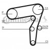 Rozrząd kpl. (pasek + rolka + pompa cieczy) pasuje do: ALFA ROMEO 159  FIAT CROMA, GRANDE PUNTO, SEDICI, STILO  OPEL ASTRA H, 