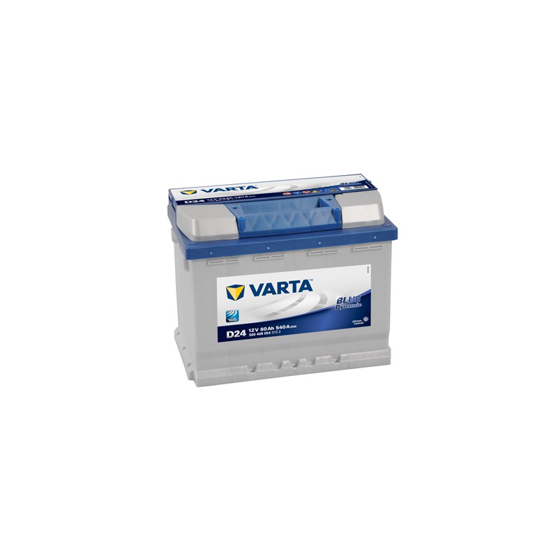 Akumulator VARTA 12V 60Ah/540A BLUE DYNAMIC (P+ 1) 242x175x190 B13 - stopka o wysokości 10,5 mm (rozruchowy)