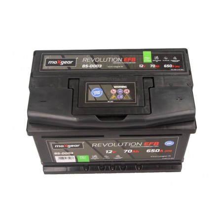 AKUMULATOR 12V 70AH/650A L- 278X175X175 EFB DO POJAZDÓW Z START/STOP