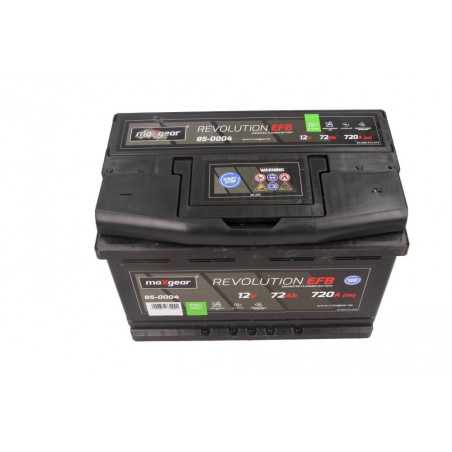 AKUMULATOR 12V 72AH/720A L- 278X175X190 EFB DO POJAZDÓW Z START/STOP