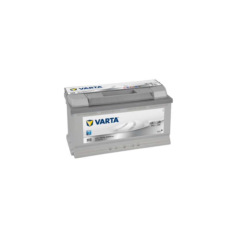 Akumulator VARTA 12V 100Ah/830A SILVER DYNAMIC (P+ 1) 353x175x190 B13 - stopka o wysokości 10,5 mm (rozruchowy)