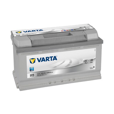 Akumulator VARTA 12V 100Ah/830A SILVER DYNAMIC (P+ 1) 353x175x190 B13 - stopka o wysokości 10,5 mm (rozruchowy)