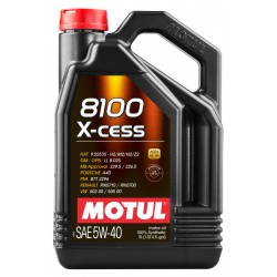 Olej silnikowy 8100 (5L) SAE 5W40  API SN  ACEA A3  B4  CHRYSLER MS-12991  CITROEN B71 2296  FIAT 9.55535-G2  FIAT 9.55535-H2 
