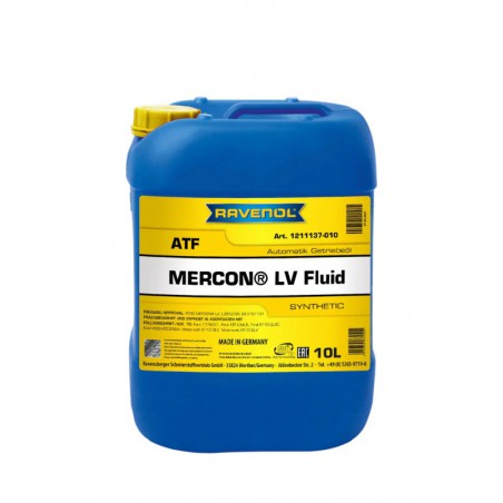 OLEJ RAVENOL MERCON LV FLUID 10L SYNT.