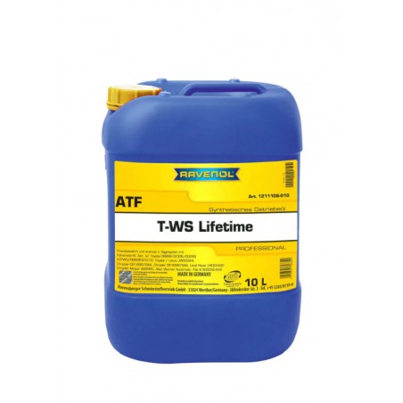 Olej ATF T-WS Lifetime (10L) (JWS 3324)  CHRYSLER 05189978AA  CHRYSLER 05189979AA  TOYOTA 00289ATFWS  TOYOTA 888602305  TOYOTA