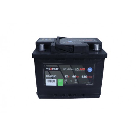 AKUMULATOR 12V 60AH/680A L-  242X175X190 AGM