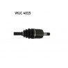 Półoś napędowa przód L 666,5mm pasuje do: HONDA CR-V III 2.0 10.06-06.12