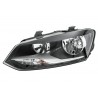 Reflektor L (halogen, H7/H7/PY21W/W5W, elektryczny, z silnikiem, kolor wkładu: chromowany/czarny, kolor kierunkowskazu: pomarańc