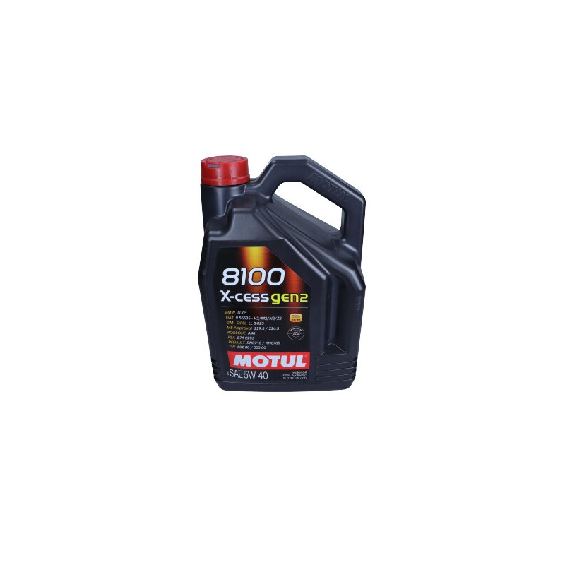 OLEJ MOTUL 5W40 5L 8100 X-CESS GEN2 / 502.00 505.00 / 229.5 226.5 / A40 / B71 2296 / RN0710/700 / LL01 / 9.55535 / LL B-025