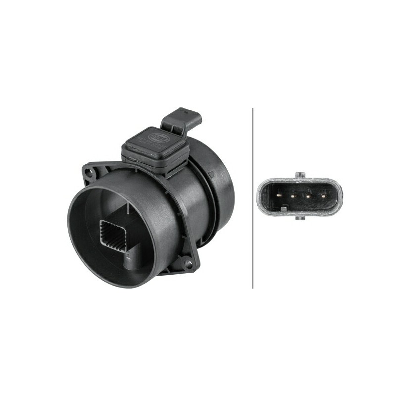 Przepływomierz powietrza (4 pin, moduł) pasuje do: MERCEDES C T-MODEL (S204), C (W204), E T-MODEL (S212), E (W212) 2.2D 01.09-