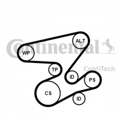 ZESTAW PASKA WIELOROWK. BMW E46/E60 2,0D/3,0D