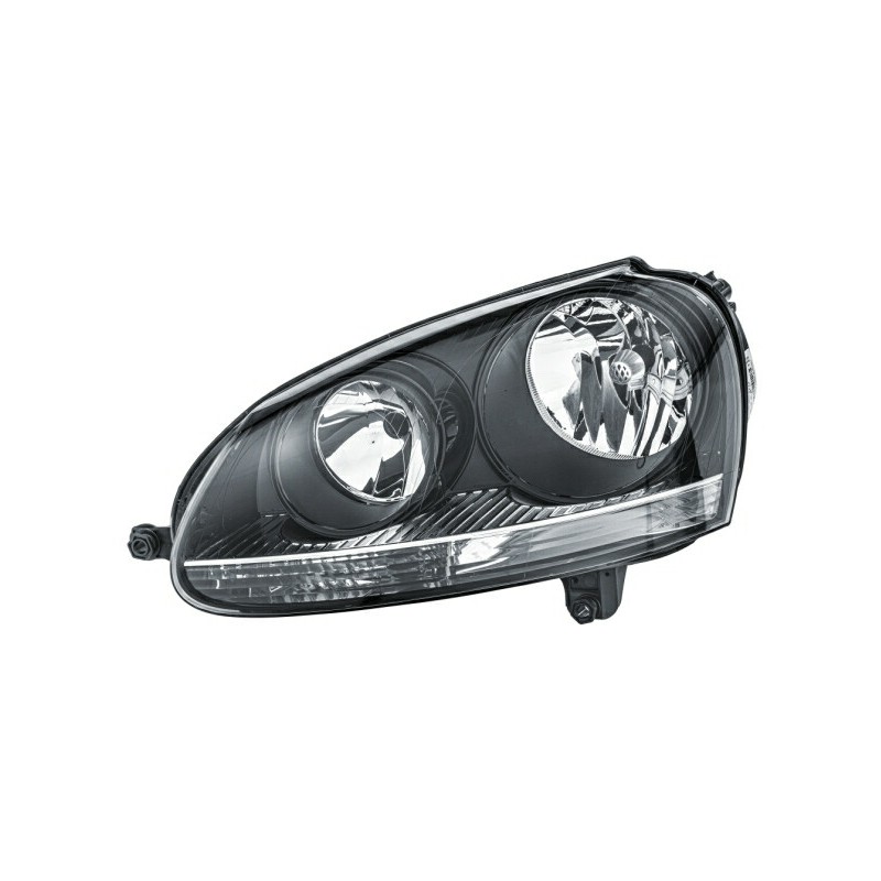 Reflektor L (halogen, H7/H7/PY21W/W5W, elektryczny, z silnikiem, kolor wkładu: czarny/srebrny, kolor kierunkowskazu: biały) pa