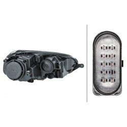 Reflektor L (halogen, H7/H7/PY21W/W5W, elektryczny, z silnikiem, kolor wkładu: czarny/srebrny, kolor kierunkowskazu: biały) pa