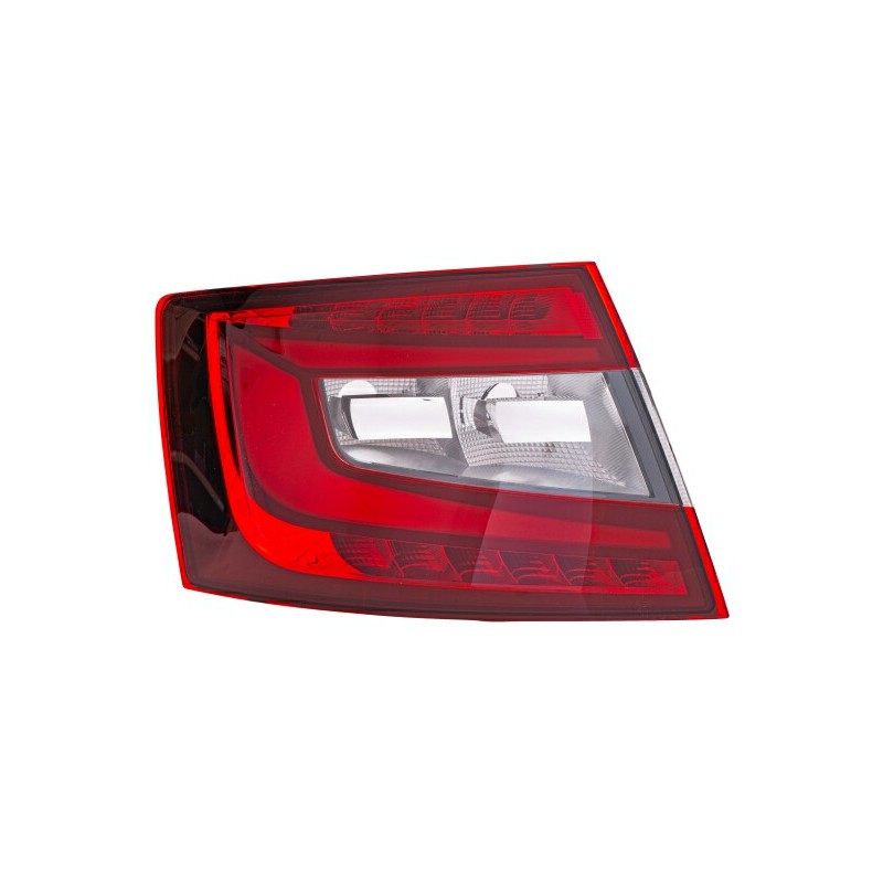 Lampa tył L (LED/P21W, ze światłem przeciwmgielnym, światło cofania) pasuje do: SKODA OCTAVIA III 06.16-11.19
