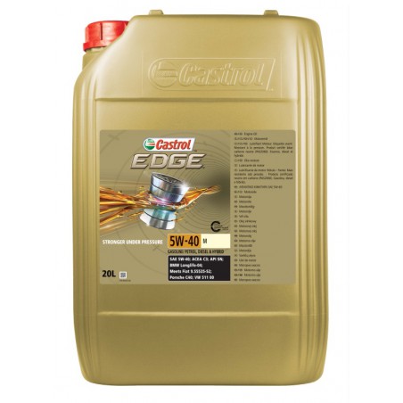 OLEJ CASTROL 5W40 20L EDGE M / C3 / SN / LL04 / 9.55535-S2 / C40 / 511.00