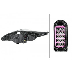 Reflektor P (halogen, H1/H7/PY21W/W5W, elektryczny, z silnikiem, kolor wkładu: czarny) pasuje do: FORD FIESTA VI 06.08-01.13