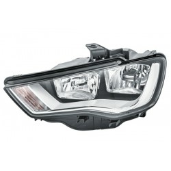Reflektor L (halogen, H15/H7/PSY24W, elektryczny, z silnikiem, kolor wkładu: srebrny) pasuje do: AUDI A3 8V, Kabriolet / Sedan